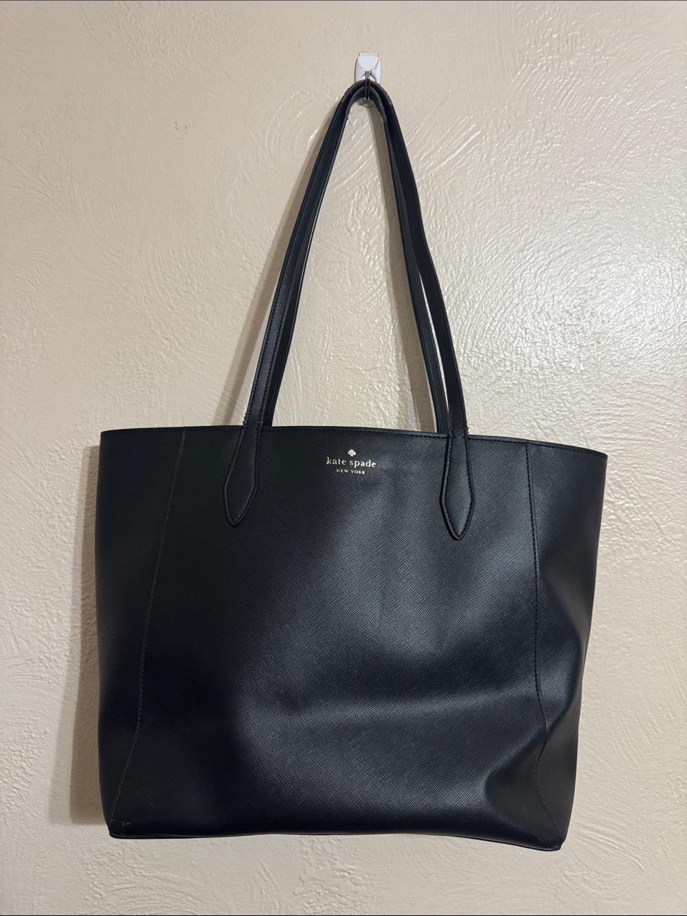 kate spade Black Saffiano Leather Tote